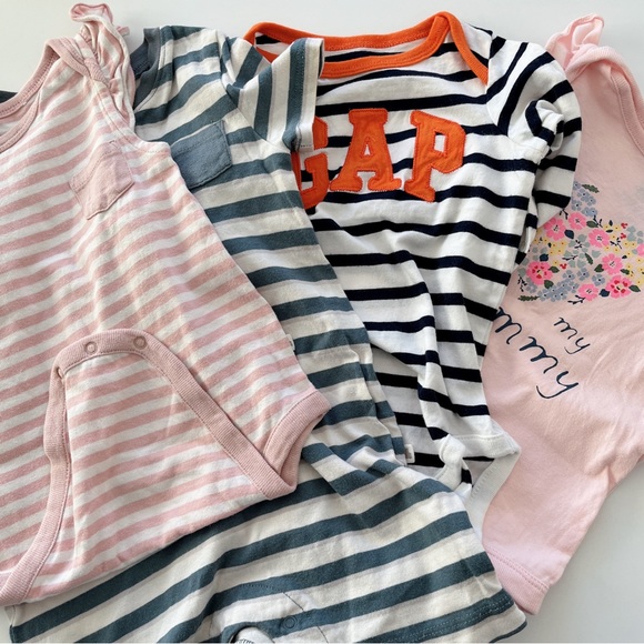 SOLD ! ! ! NEW GAP Baby Kids Cotton One-piece Pants Bundle Size12-18 months EUC - Picture 2 of 11